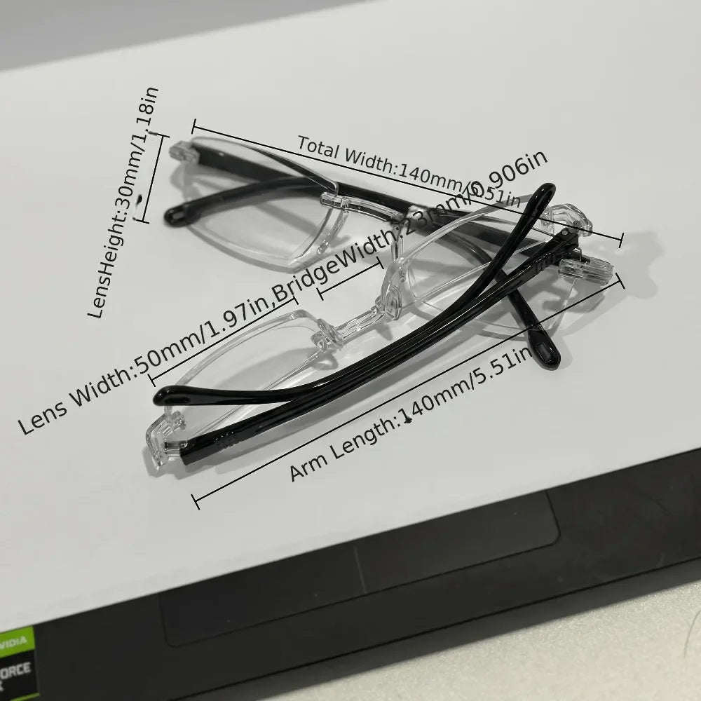 8 Pairs of Reading Glasses, Unisex Ultra-light Reading Glasses, with 1 Suede Storage Bag and Glasses Cloth, Suitable for Home, Office and Car, Recommended As Christmas and Halloween Gifts, Random Colors