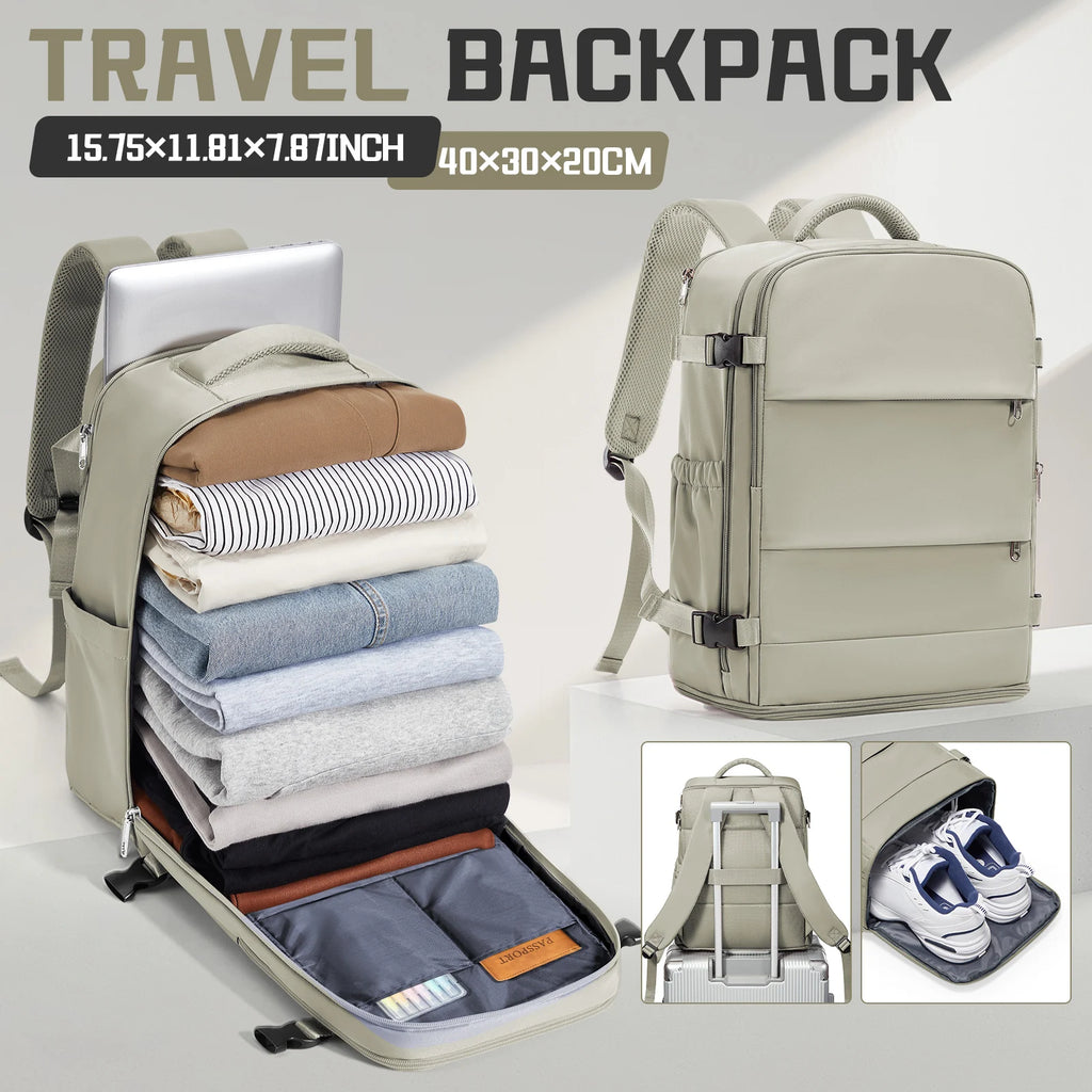 Ryanair Backpack 40x30x20, Airline-Approved Hand Luggage Cabin Max 40x30x20 Travel Backpack for Women Men, 14in Laptop Backpack