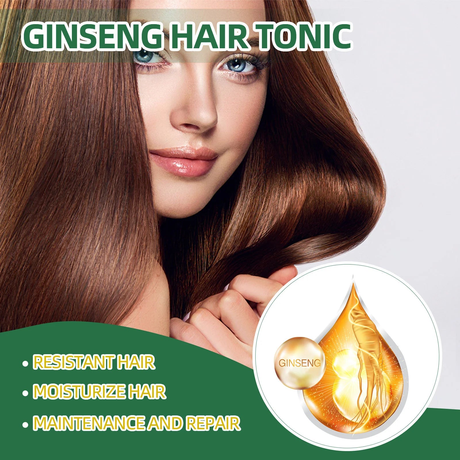Ginger Hair Spray Promote Growth Anti Loss Improve Thin Dry Breakage Hair Nourish Root Scalp Damaged Treatment Hair Grow Spray