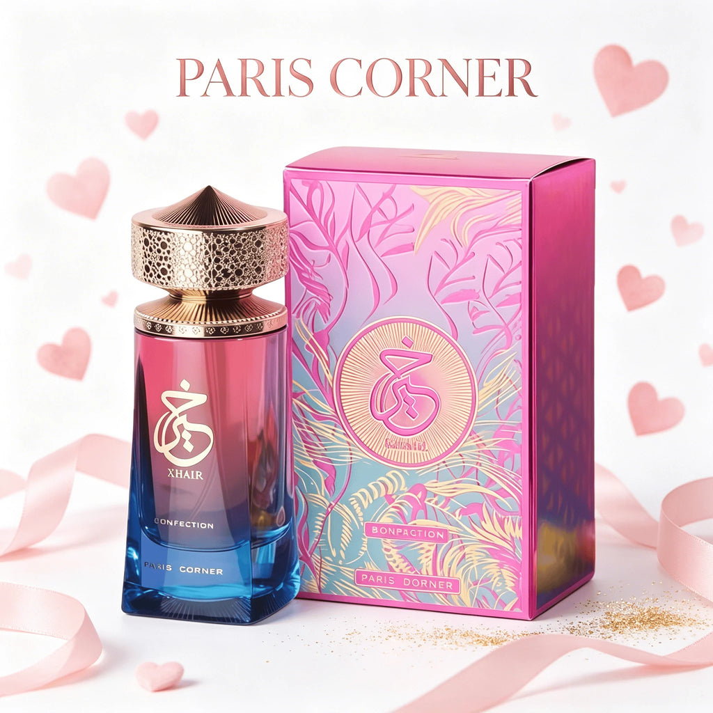 Khair Confection Paris Corner Eau De Parfum 3.4 Oz - Sweet Candy Scent for Men & Women with Elegant Packaging Ideal Holiday Gift Deodorant
