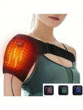 2026 Heated Shoulder Massager with 3 Intensity Levels, Wearable Heating Pad for Neck and Back Relaxation.