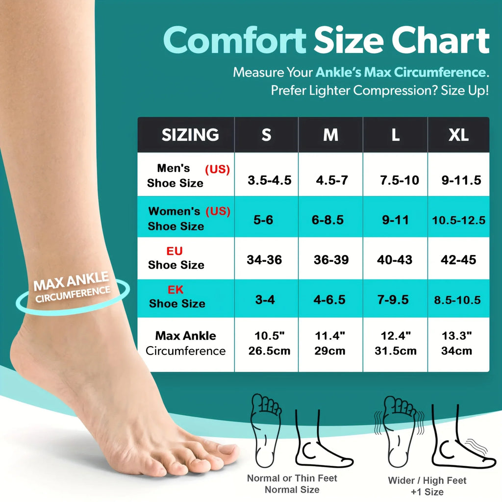 1Pair Compression Socks,Compression Foot Sleeves with Arch And Support,Open-Toe Design Neuropathy Socks