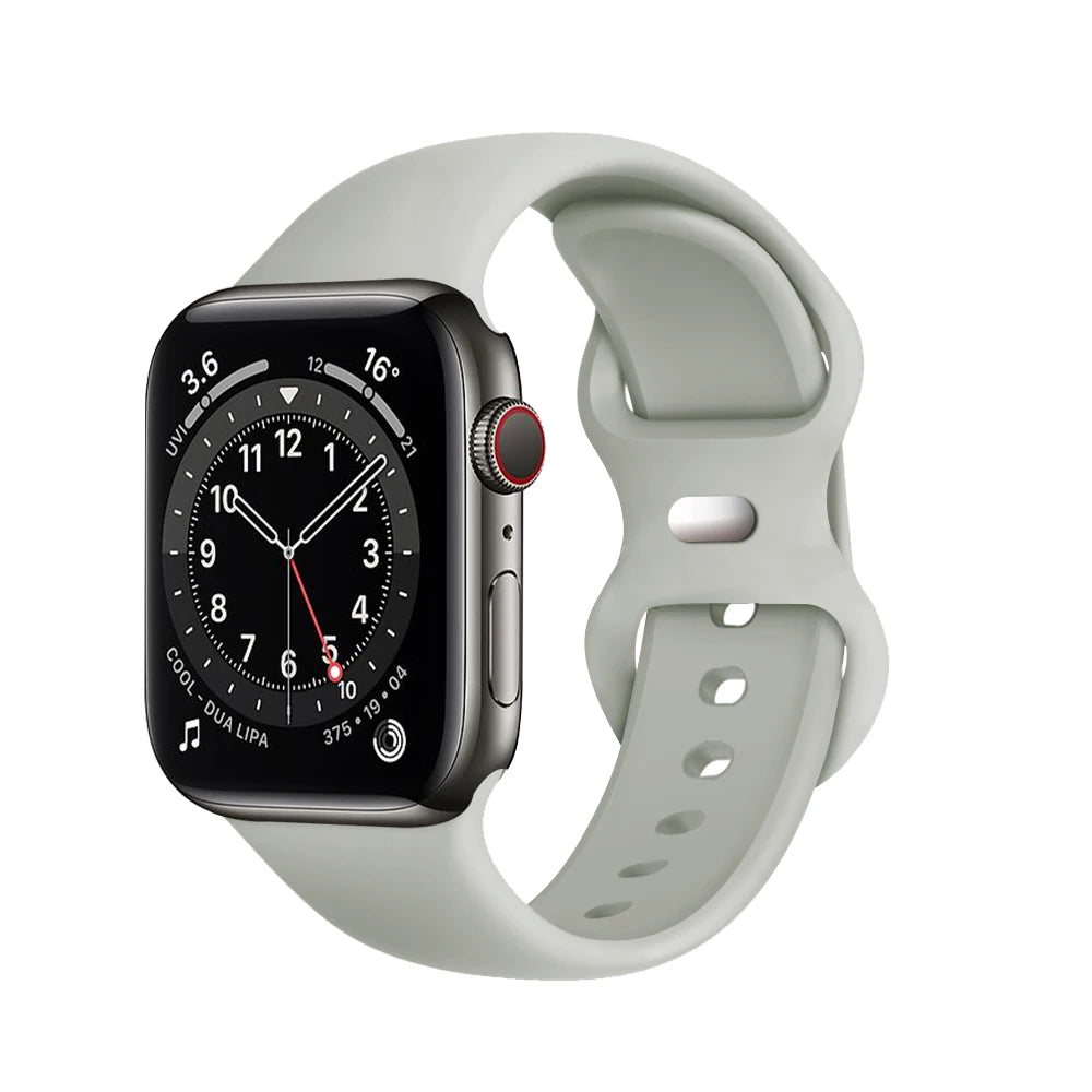 Silicone Strap for Apple Watch Band Ultra 49mm 45/44/42mm Watchbands 41/40mm iwatch Rubber Sport Bracelet on iWatch Series 76543