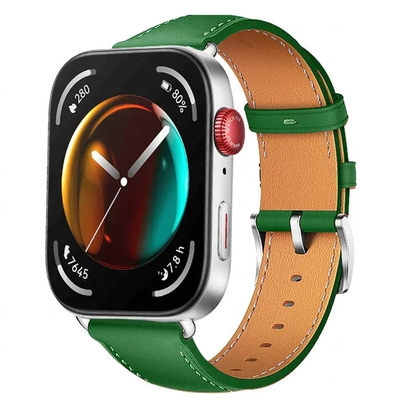 Strap For Huawei Watch Fit 3 Smartwatch Band Replacement Wristband retro Genuine Leather Bracelet For Huawei Fit 2 Accessories