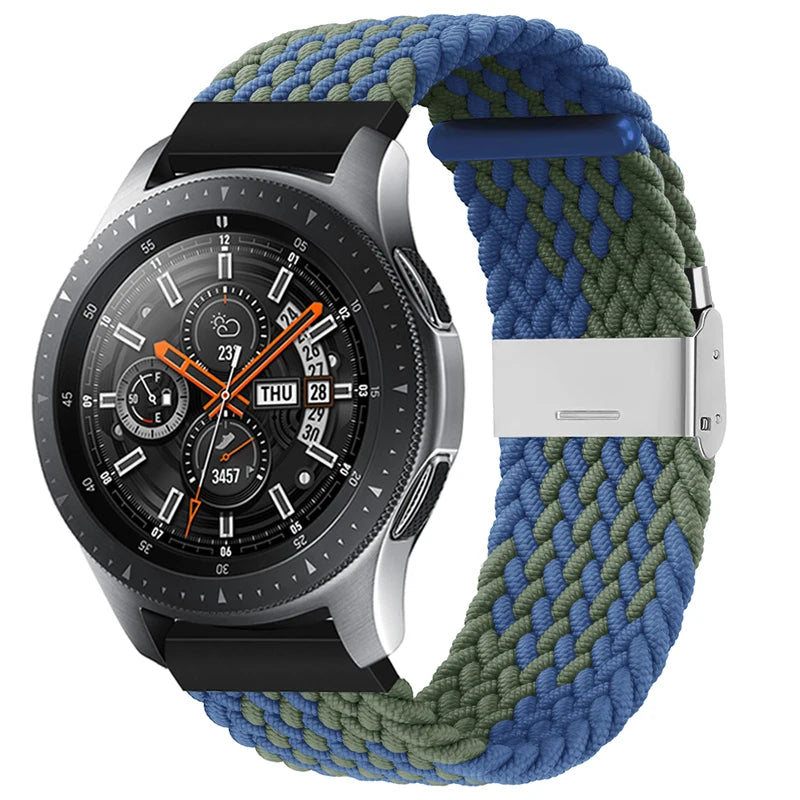 20mm 22mm Nylon strap for Samsung Galaxy Watch 3 42mm 46mm Gear S3 Active 2 Watch Adjustable Bracelet For Amazfit Huawei Correas