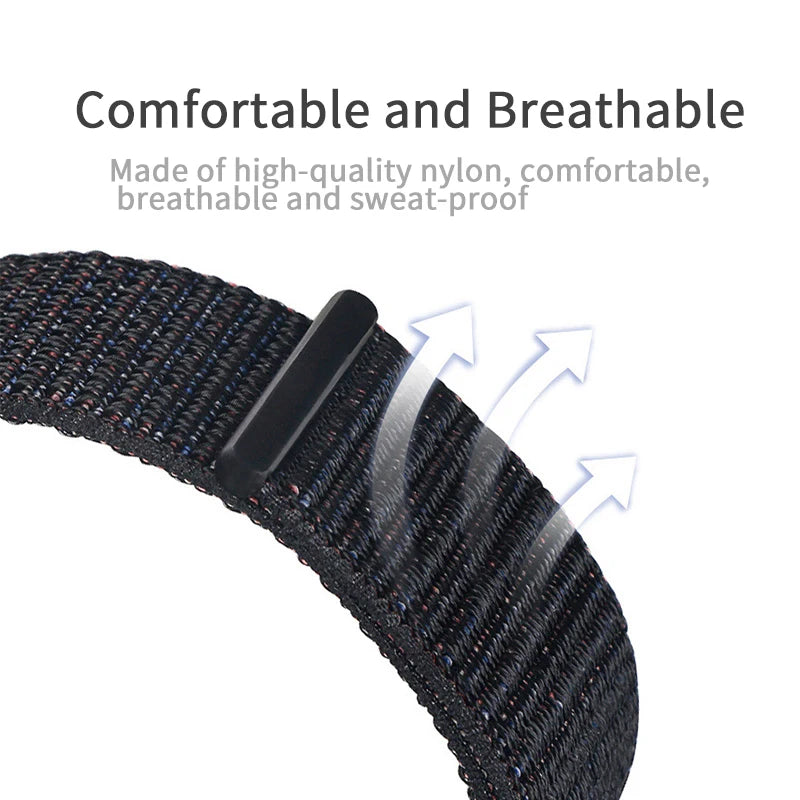Strap for Huawei Band 10 8 9 7 Band Accessories Nylon Loop Smart Watch Replacement Belt Wristband Sport Bracelet Band 7 Bracelet