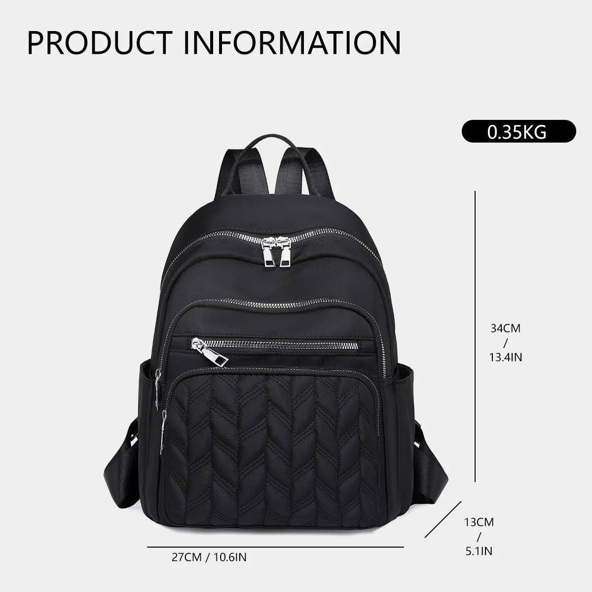 Vento Marea Women Backpack 2025 Travel Casual Waterproof Women's Shoulder Bags Female Large Capacity Oxford Rucksack Black Purse