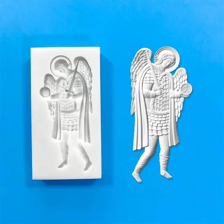 Angel Relief Pendant Silicone Mold Greek Wax Goddess Retro Cake Decoration Accessories Fondant Cake Mold Plaster Resin Molds
