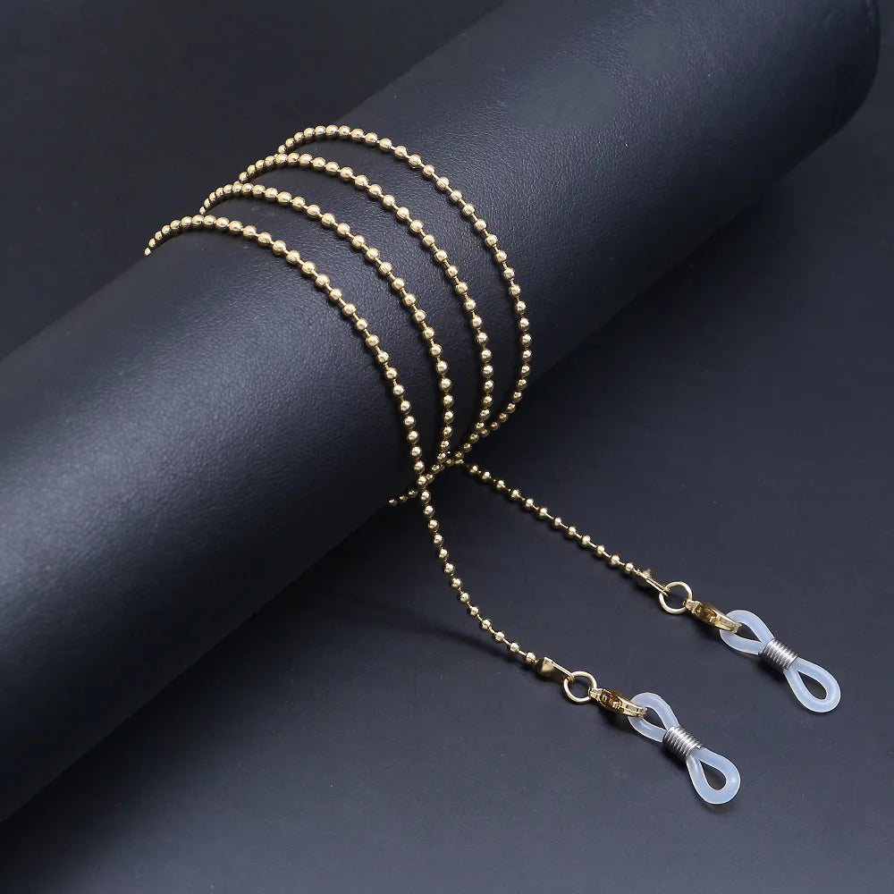 Fashion Reading Glasses Chain for Women Metal Sunglasses Cords Eyeglass Lanyard Hold Straps Eyewear Retainer