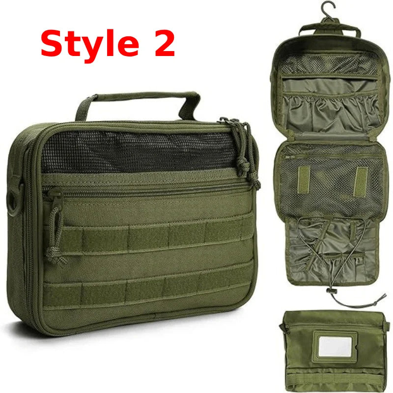 Tactical Men Toiletries Travel Bag Waterproof Organizer Women Makeup Neceser Bathroom Hook Wash Cosmetics Pouch Storage Pouch