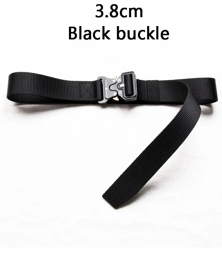 3.8cm 3cm 2.5cm Canvas Tactical Belt for Male and Female Trend Fashion Hip Hop Punk Y2k Girdle Outdoor Sports Youth Waistband
