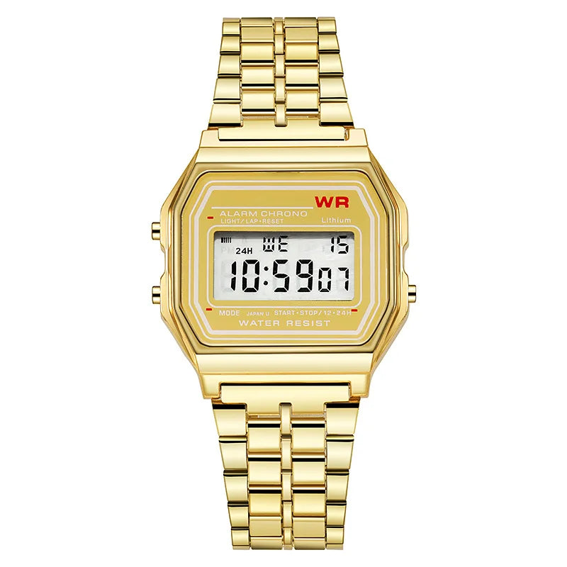 Sports Rose Gold Children Watches for Women Electronic Digital Display Retro Style Alarm Clock Men's Relogio Masculin Reloj
