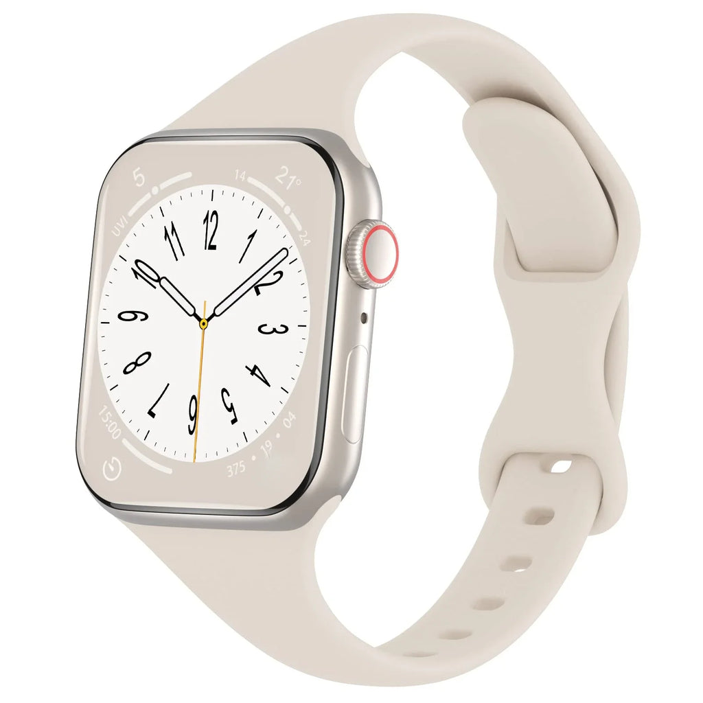 Silicone loop For Apple Watch Band 45mm 44mm 40mm 41mm 49mm Elastic Belt bracelet iWatch series ultra 5/4/3/SE/6/7/8 Strap
