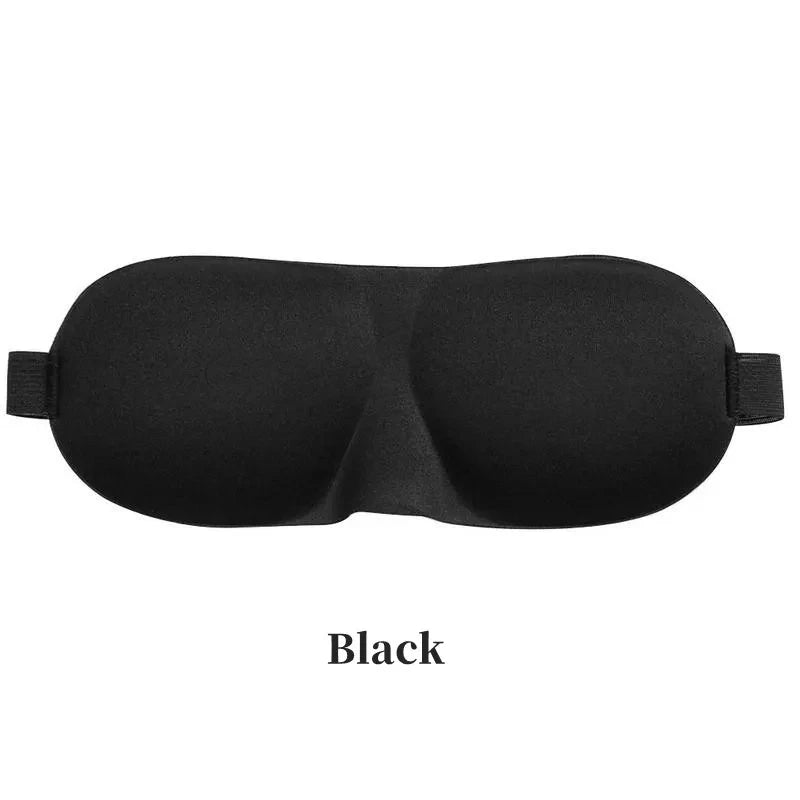 3D Contoured Sleep Eye Mask Light Blocking Concave Blindfold for Deep Sleep Night Vision Men & Women