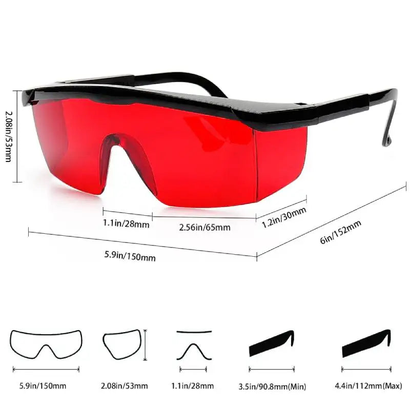 New Red Laser Enhancing Glasses For Laser Level Adjustable Protection Eye Safety Vertical Horizontal Lasers Parts