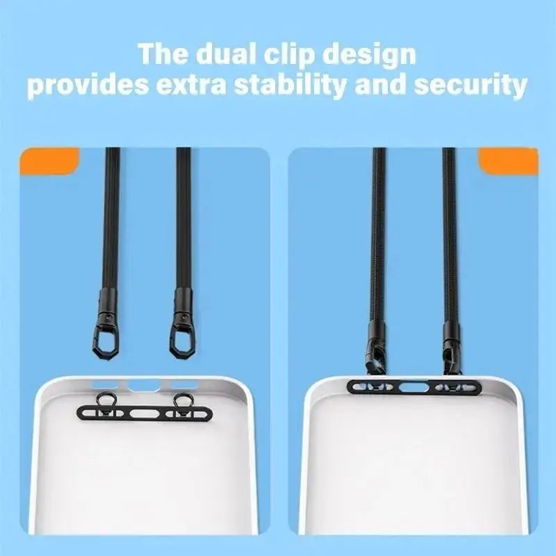 Ultra Thin Metal Phone XYun Lanyard Gasket Patch Stainless Steel Sturdy Hanging Cord Clips Cellphone Safety Connecter Accessorie