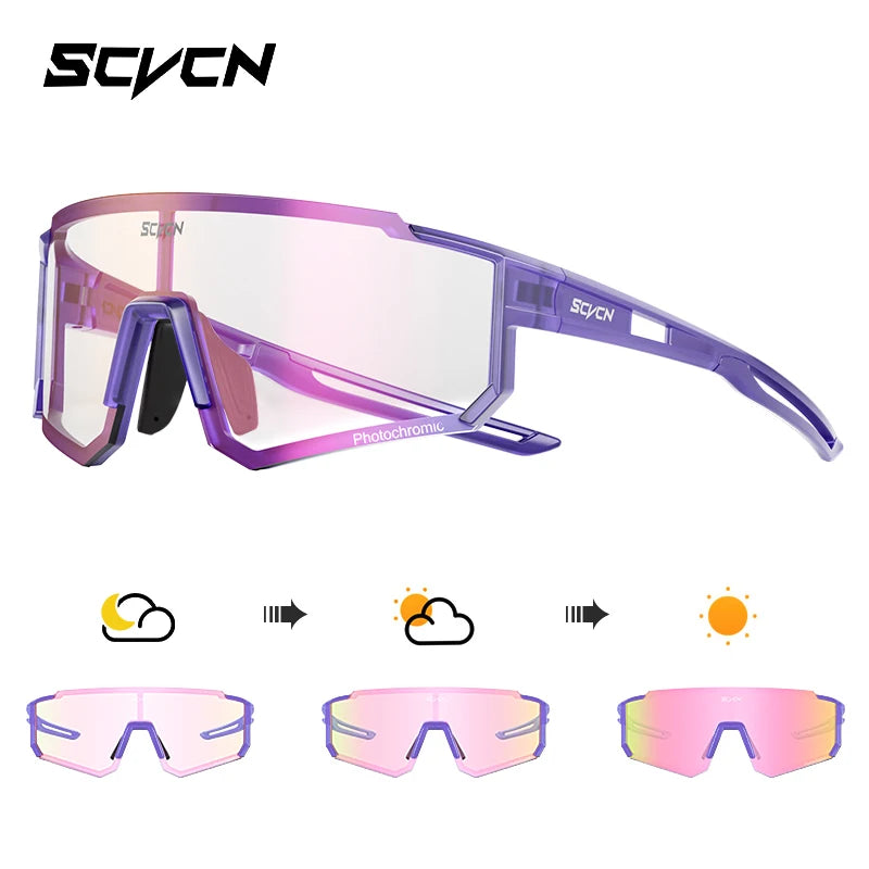 SCVCN Fashion Street Sunglasses for Men Sport Y2K Cycling Glasses MTB Bike Bicycle Camping Golf UV400 Glasses Women Baseball