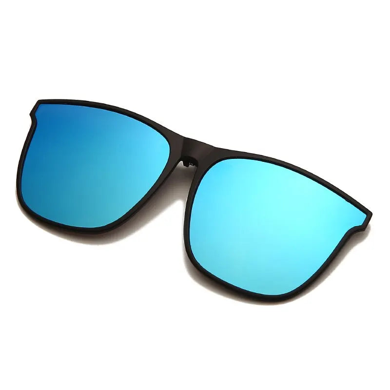 Clip On Sunglasses Men Photochromic Car Driver Goggles Night Vision Glasses Anti Glare Vintage Square Glasses