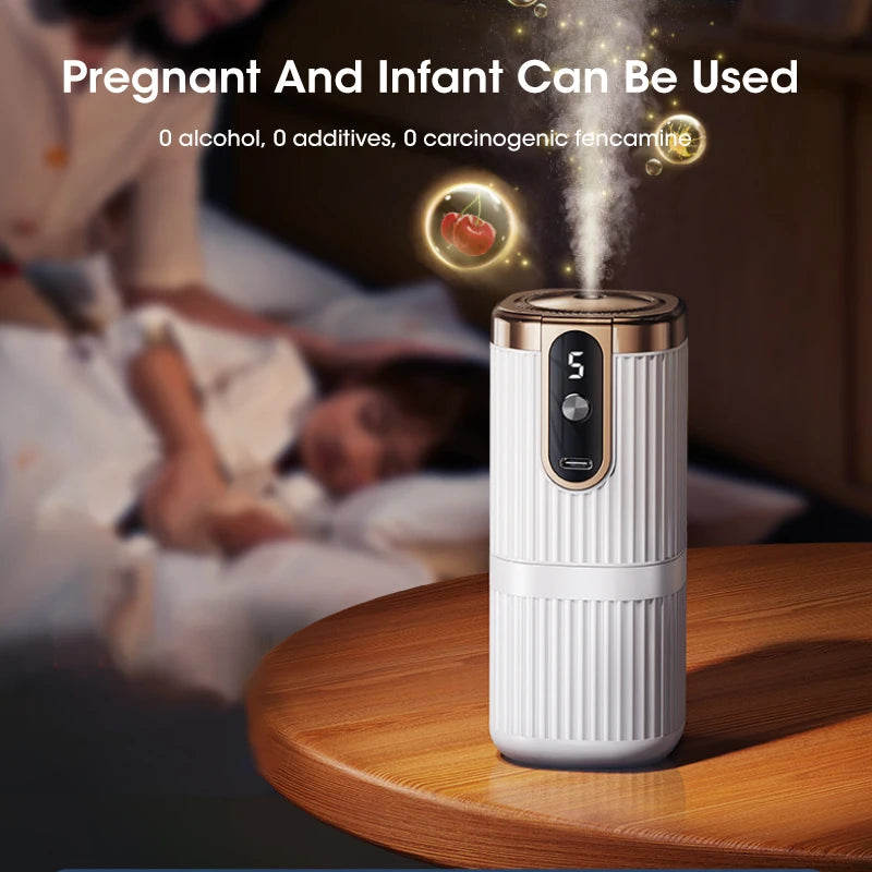 Smart USB Full-automatic 5-gear Plant Essential Oil Diffuser Perfume Humidifier Home Car Deodorization Aromatherapy Machine
