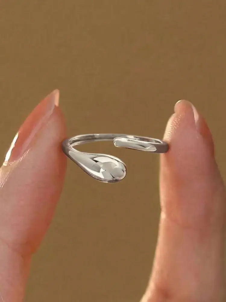 925 Sterling Silver Simple Shiny Parallel Length Adjustable Zircon Ring For Women Engagement Luxury High Quality Fine Jewelry
