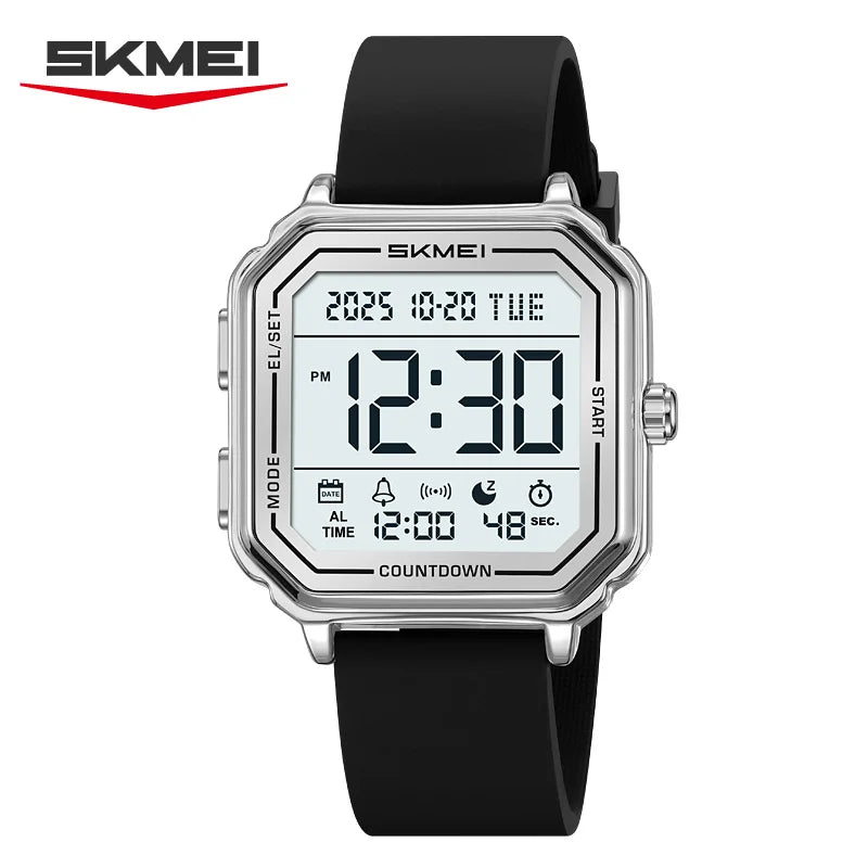 SKMEI 2559 Sport Back Light Display Casual Business Watch for Man Chronograph Digital Wristwatch 2Time Mens Clock Reloj Hom