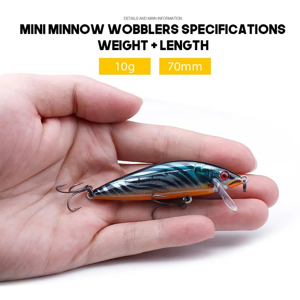 VTAVTA Sinking Minnow Jerkbait Wobbler 7cm 10g Trout Saltwater Artificial Hard Bait Swimbait Carp Pesca Pike Fishing Lure Tackle