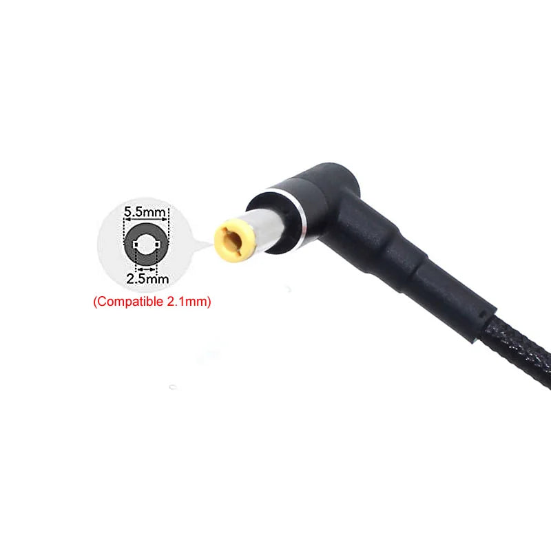 100W Type C to 5.5x2.5mm Male Converter Cable DC Notebooks USB C PD Fast Charging Cord for Asus Lenovo Toshiba Laptop (18-20V)