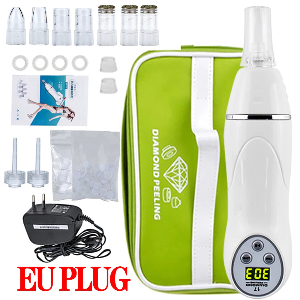 Dermabrasion Peeling Blackhead Acne Pore Remove Facial Skin Care Beauty Machine Vacuum Face Diamond Pen home Beauty Equipment