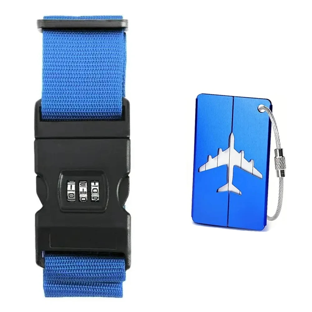 Adjustable Luggage Belts Strong Elastic Extra Safety Travel Suitcase Luggage Baggage Security Straps Tie Belt Carry On Straps