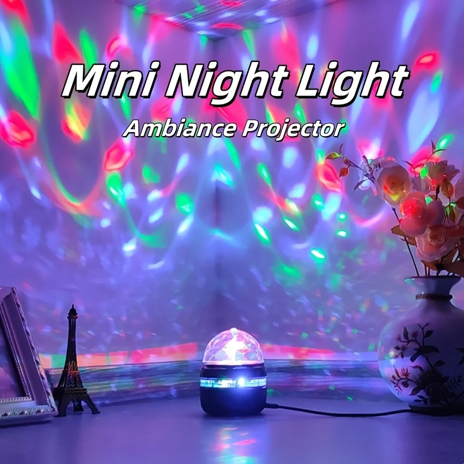 LED Starry Sky Projector Light Bedroom NightLights USB Decoration Atmosphere Projector Lamp 360° Rotating for Weddings Christmas