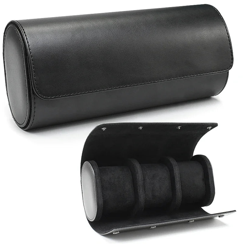 Embers Leather Watch Roll 1 2 3 slots Luxury Genuine Watch Storage Box Travel Bag Watch Case Gift Box Watch Pouch\]p;