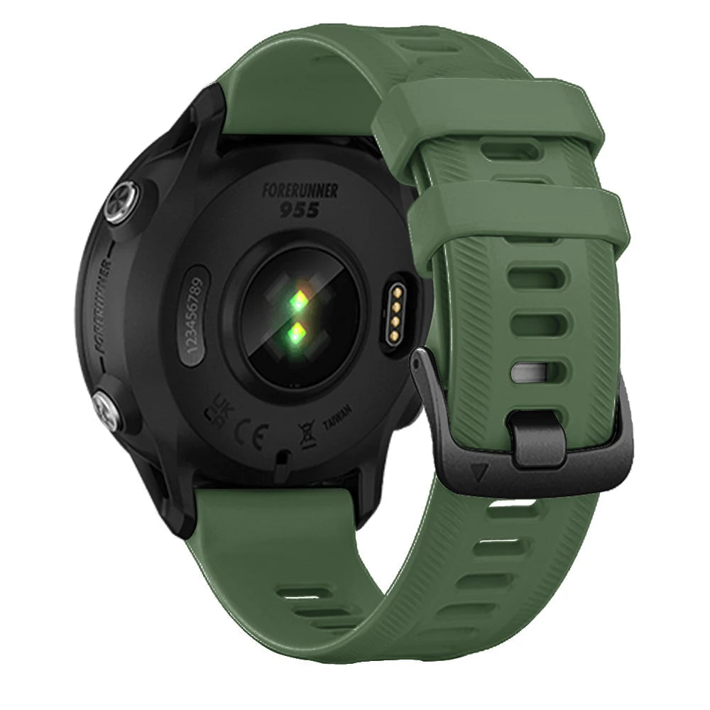 Sports Silicone Strap For Garmin Forerunner 965 955 Solar 970 945 935 745 Strap Watch Band 22mm Replacement Wristband Bracelet