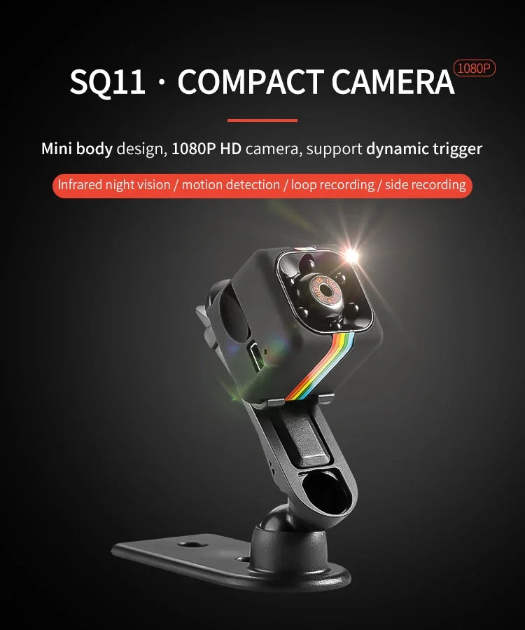 HD Mini Camera 1080P Portable Small Nanny Cam Video Voice Mini DV Recorder Indoor Covert Security Camera For Home Office