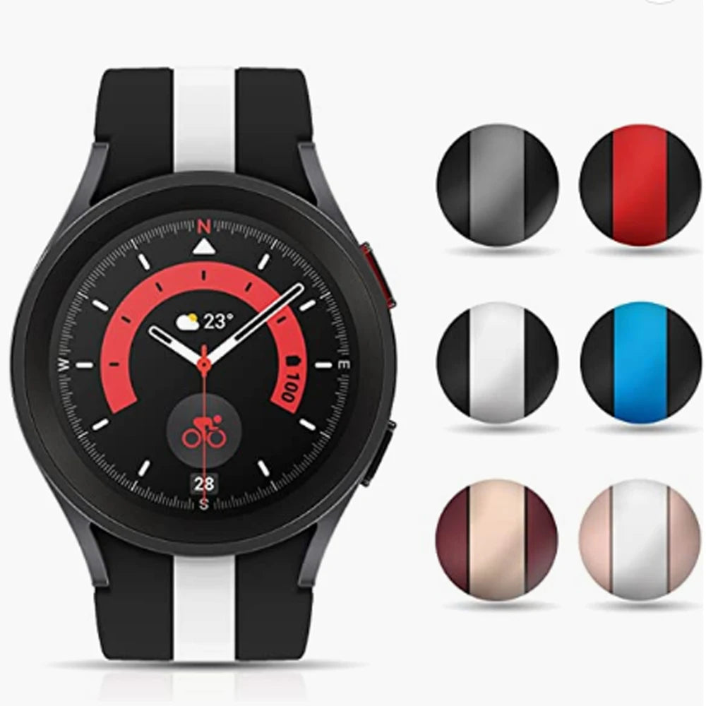 Silicone Strap for Samsung Galaxy Watch 5 Pro 45mm Galaxy Watch 6 5 4 44mm 40mm Magnetic Buckle Band For Watch 6 Classic 43 47mm
