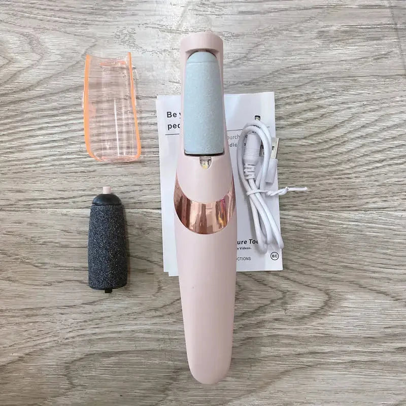 Electric Heel Callus Remover Rechargeable – Wireless Foot Scrubber for Dry Skin Removal, for Men & Women Use