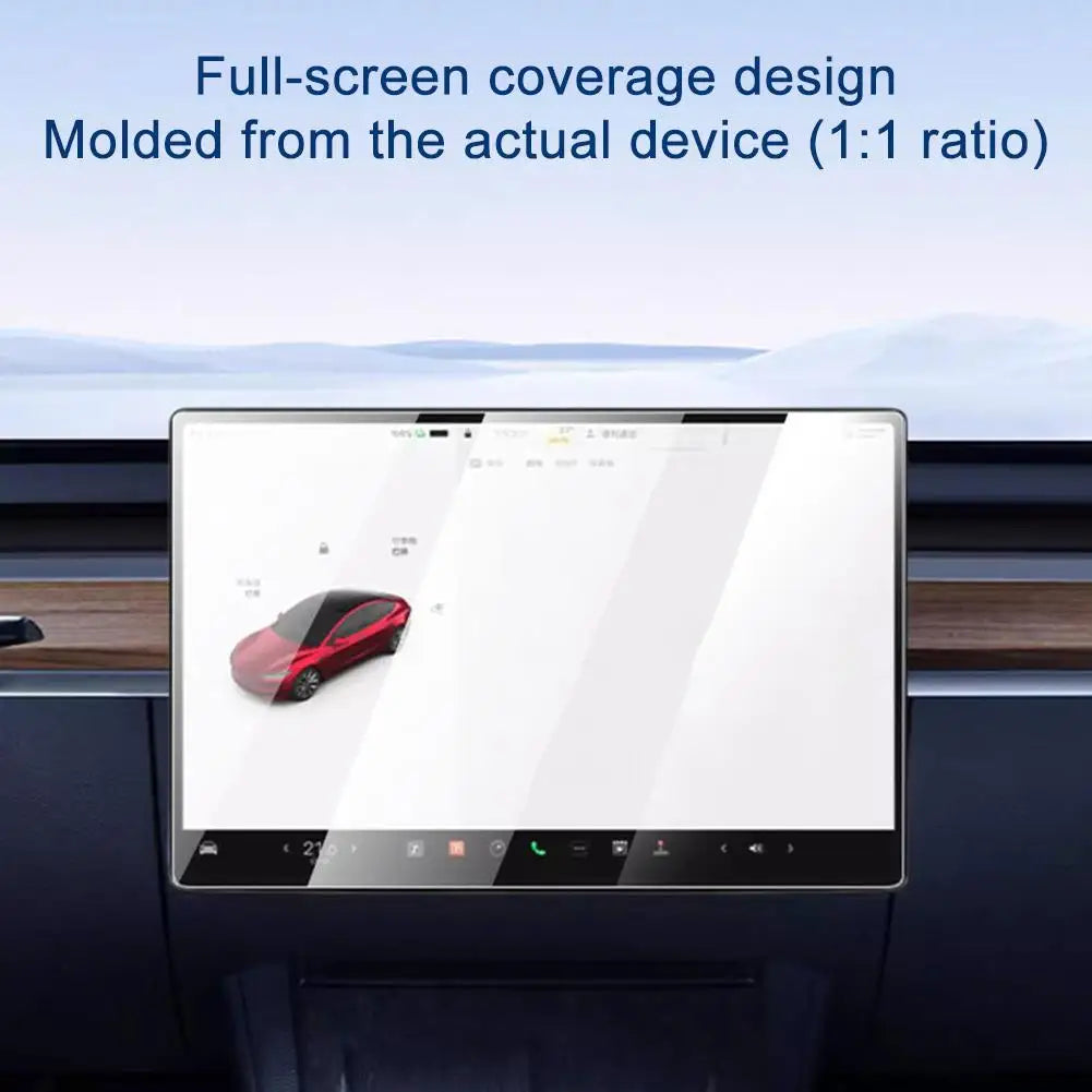 For Tesla Model 3 Screen Protector Artifact Navigation Tempered Film LCD Screen Tempered Glass Film Accessories