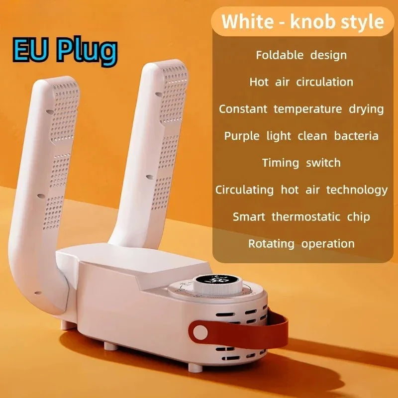 Shoe Dryer Adjustable Smart Timer Quick Drying Deodorizing Sterilizing Heater Warmer Household Footwear Care