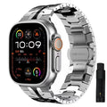 Ultra 2 Titanium Color Strap For Apple Watch 49mm 45mm 44mm 42mm Luxury Metal Band For IWatch 8 9 46mm Stainless Steel Bracelet