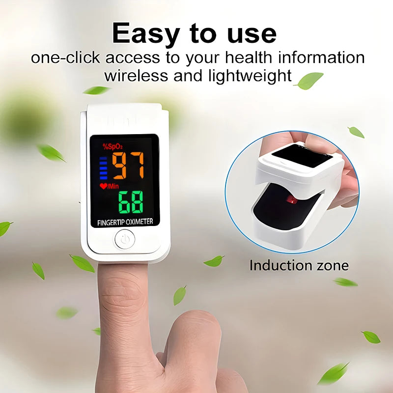 Household Thermometer Digital Non-Contact LED Infrared Body Thermometer Tool or Handheld Finger Pulse Oximeter Blood Oxygen