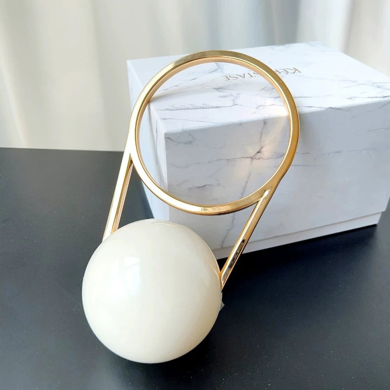 Evening Party Mini PVC Ball Handle Bag Women Luxury Electroplated Bowling Purses Elegant Minimalist Round Ball Designer Handbags
