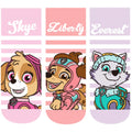 6PCS=3pairs Genuine Paw Patrol Spring Summer Autumn Baby Cotton Sock Kids Socks Chase Skye Children Birthday Gift for Age 3-7Y