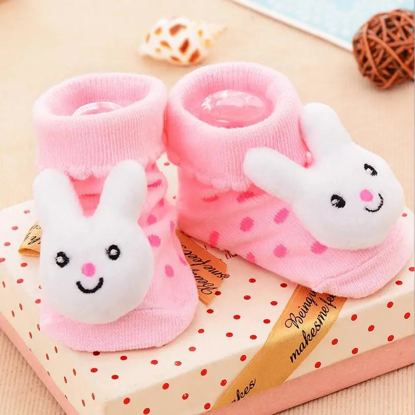 Baby Socks Toy Slipper Girls Boys Newborn Accessories Anti Slip Animal Kids Toddlers Gift Clothes Infant Stuff Children Bear