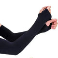 Summer Ice Silk Long Sleeves Anti-Sunburn Arm Cover Men Women Cuff New Cool Hand Sleeves Anti-UV Cycling Arm Sleeve Fingerless