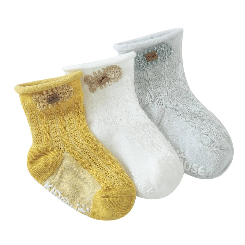 1 Pair Children Socks Girls Boys Baby Newborn Accessories Anti Slip Animals Kids Toddlers Gift Clothes Infant Breathable Cartoon