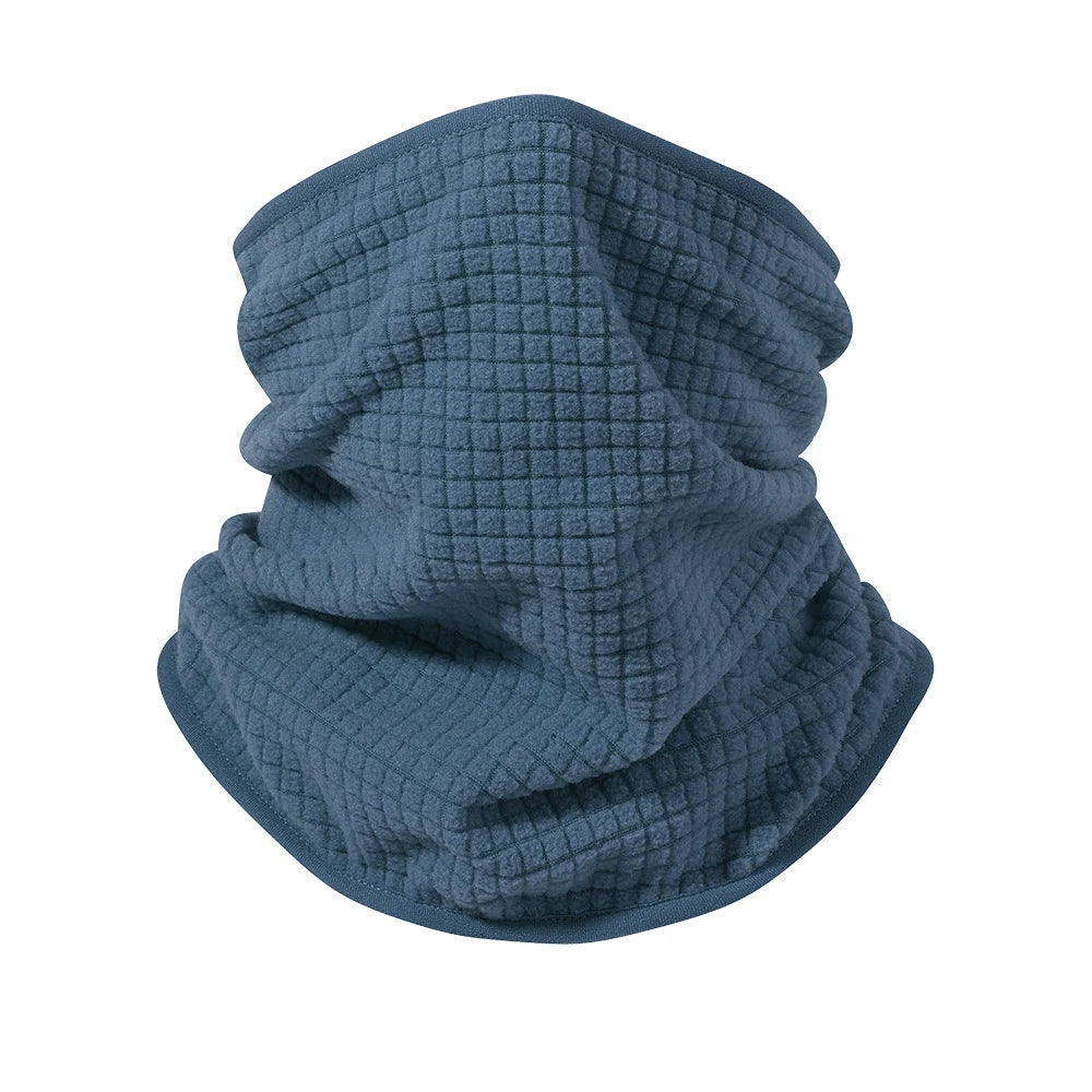 Waffle Cycling Neck Gaiter Windproof Winter Polar Fleece Neck Warmer Hiking Unisex Skiing Mask Tube Scarf Face Covering Camping
