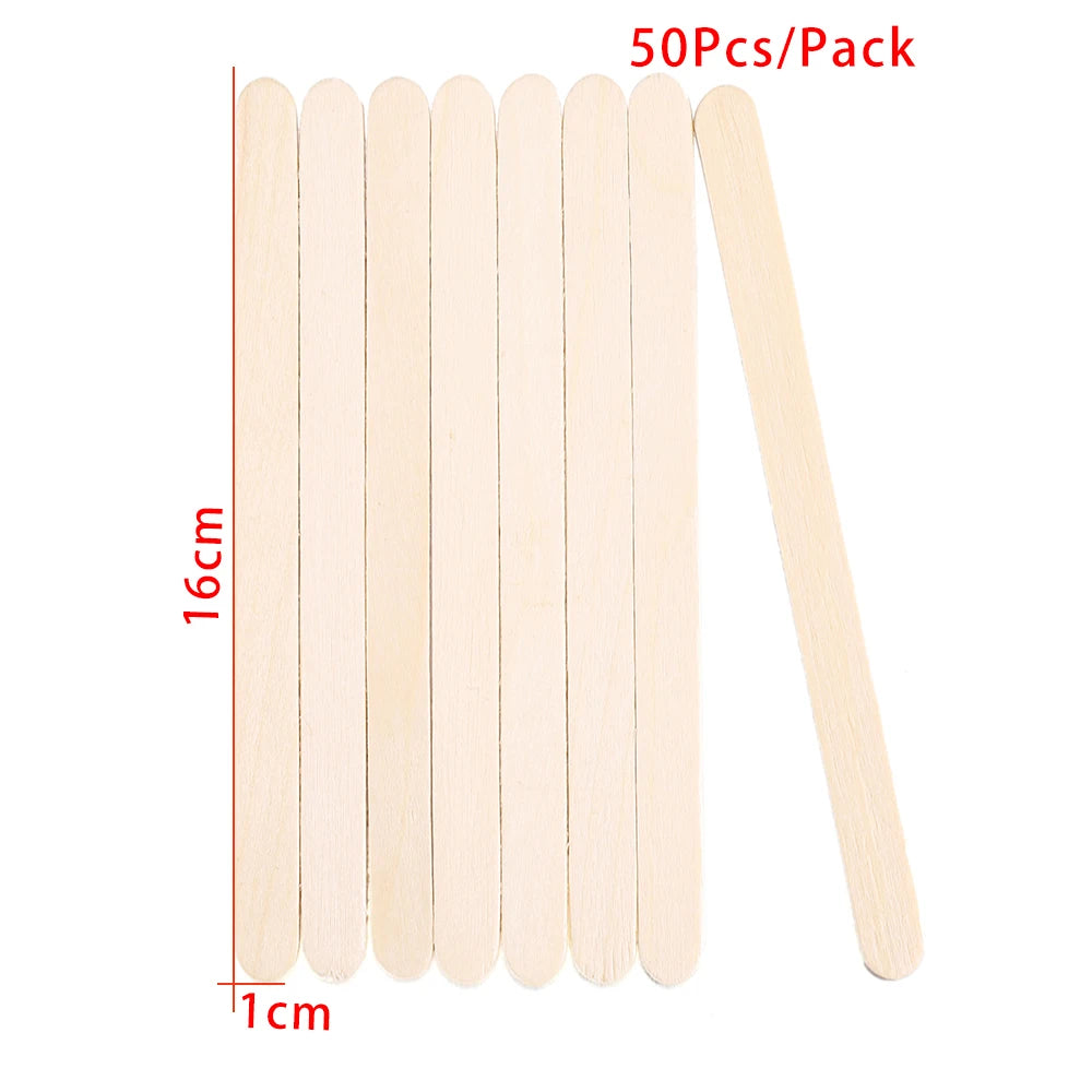 50/100/150Pcs Resin Tool Epoxy Stirring Stick Popsicle Ice Cream Stick Handmade DIY Resin Mold Wood Ice Pop Sticks Making Tools