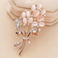 Fashionable brooch for women's cardigan, luxurious ornamental pin for a big atmosphere, imitation crystal accessory for daily an