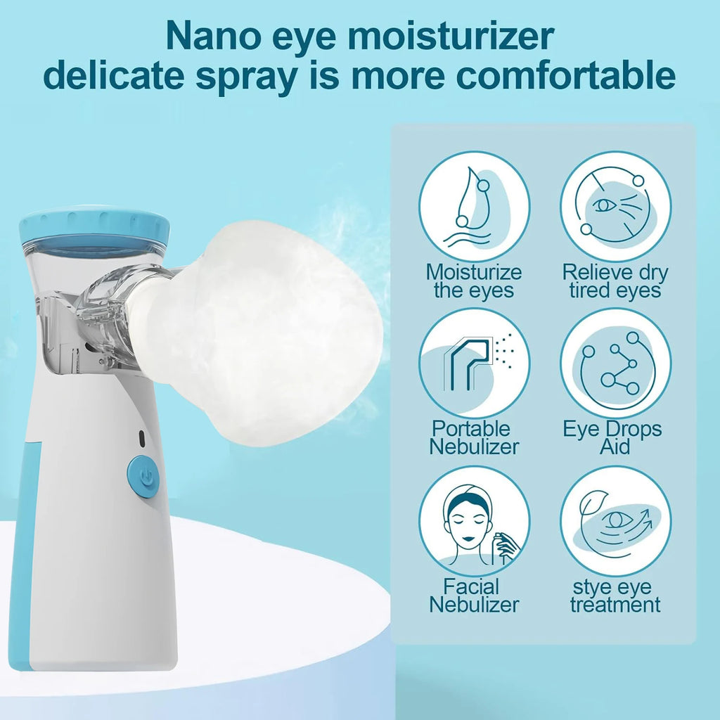 Eye Nano Humidifier Nebulizer Eye Steamer Relieve Fatigue Dry Eyes Moisturizing Face Eye Care Mask Humidifier Mist