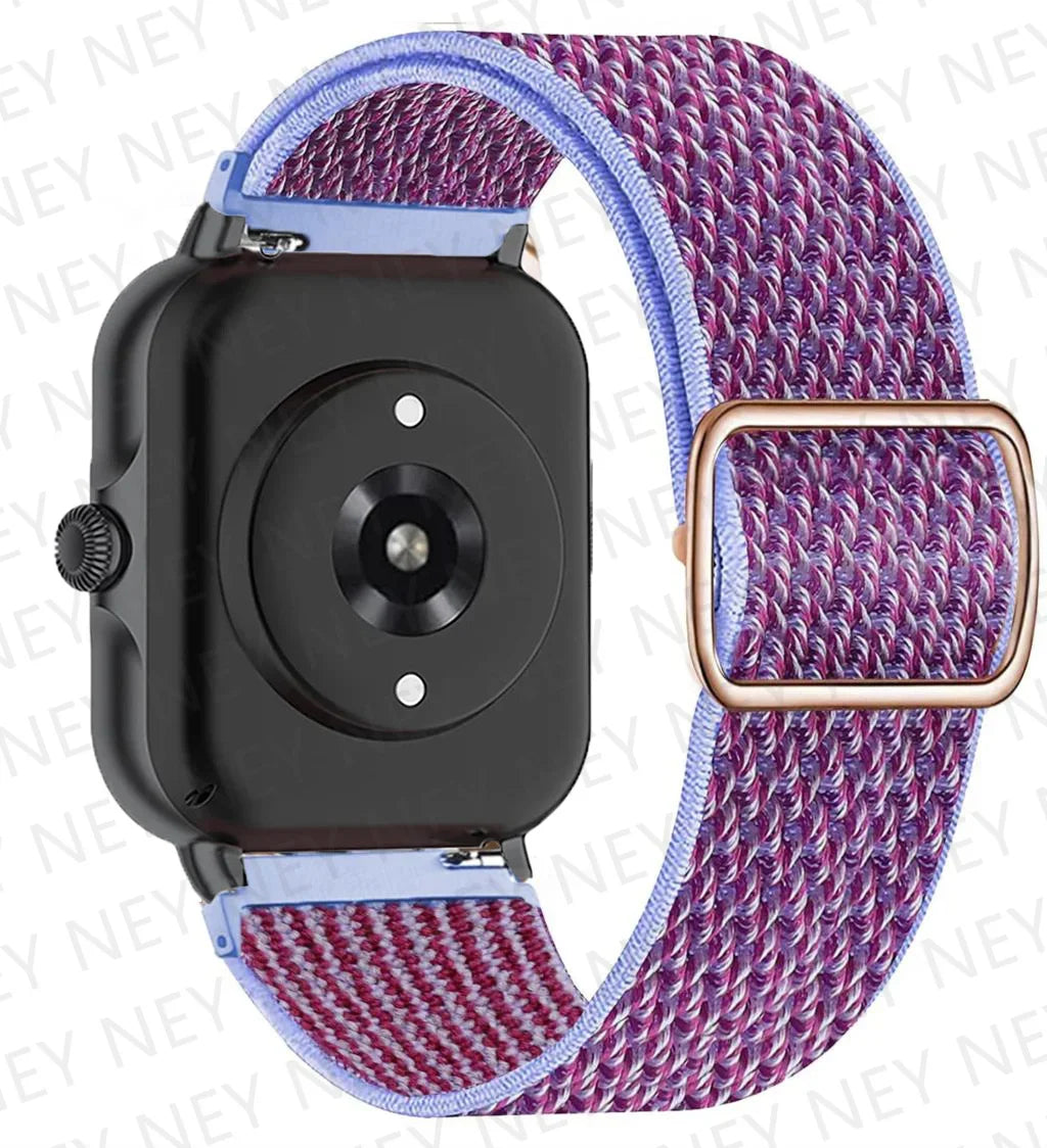 Shiny Elastic strap For Amazfit gts 4-3-2-2e-mini/bip-U-S-lite/Stratos 2 20mm/22mm band Bohemian Pride bracelet gtr-4-3-3pro-2e