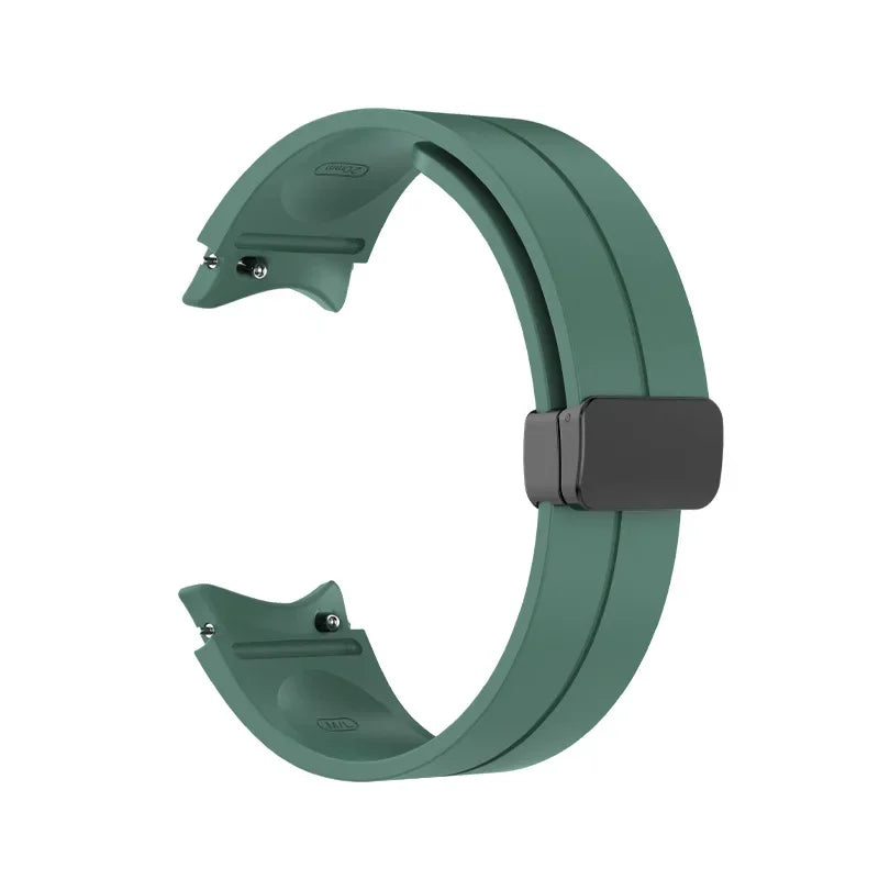 Original Silicone Band for Samsung Watch 7 6 5 4 Classic Strap 47mm 43mm 44mm 40mm Magnetic Buckle For Galaxy Watch 5 Pro 45mm